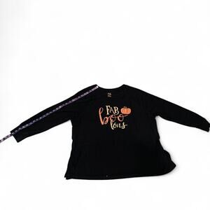Black Fab Boo Lous Fall long sleeve shirt